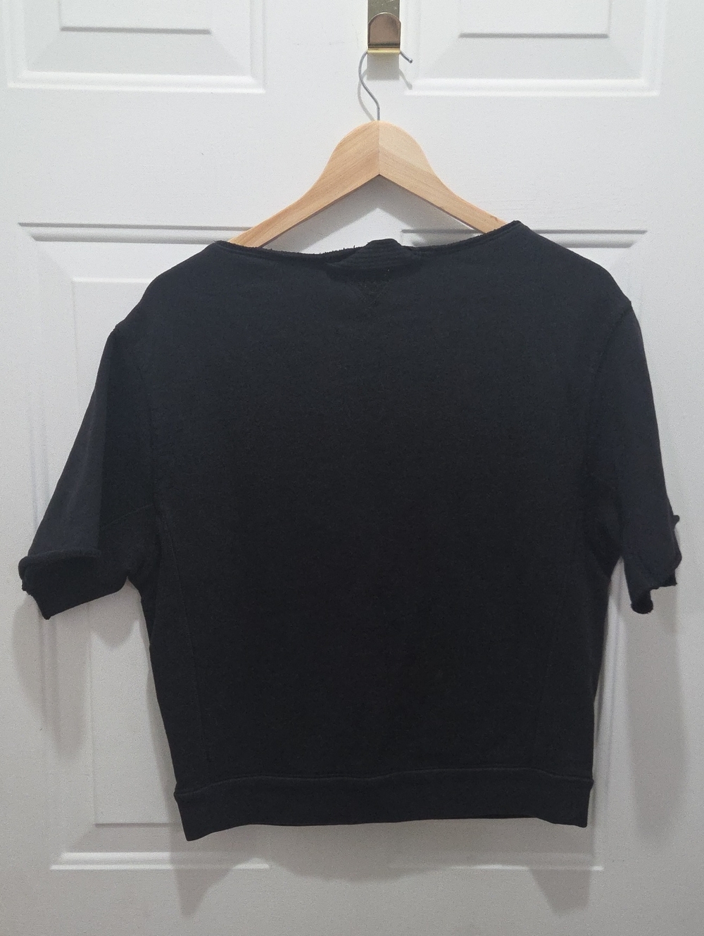 Free People Black Short Sleeve Pullover Sweatshirt with Graphic XS - Picture 2 of 4